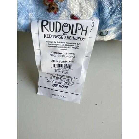 Rudolph The Red Nose Reindeer Bumble Pillow Dog Pet Bed Christmas 26X39” NEW - Picture 12 of 16